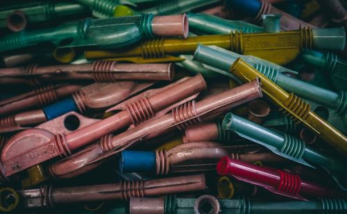 Full frame shot of various colorful objects