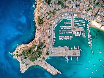 Aerial view of port de sóller