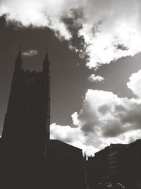 Low angle view of building against sky