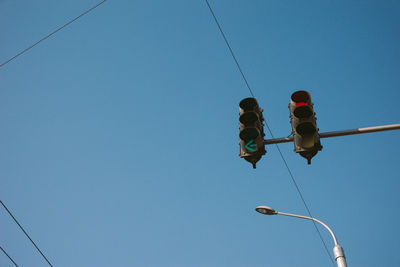 Low angle view of traffic lights