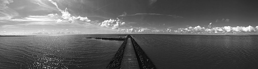 Panoramic view of sea against sky