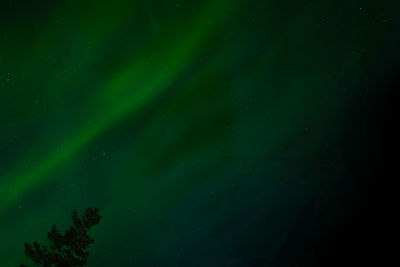 Scenic view of landscape against sky at night