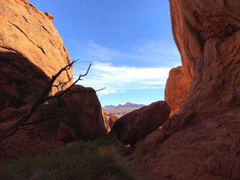 Rock formations in a desert