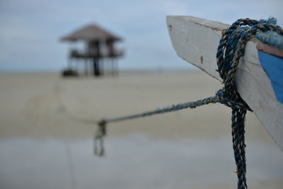 Close-up of sea against sky