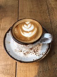 Close-up of coffee on table