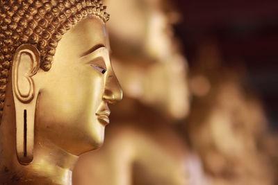 Close-up of buddha statue