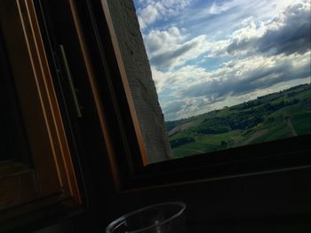 Clouds over landscape