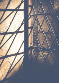 Full frame shot of metal structure