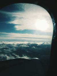 Aerial view of clouds over landscape
