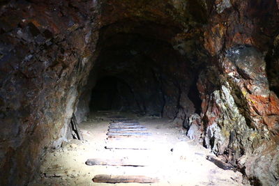 Rock formation in cave