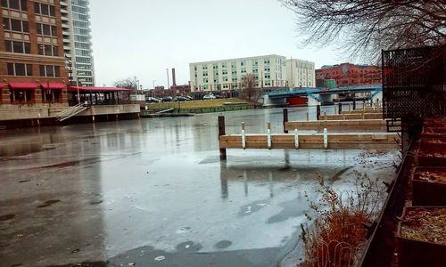 River with buildings in background