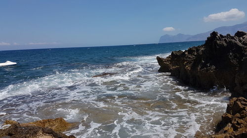 Scenic view of sea against sky