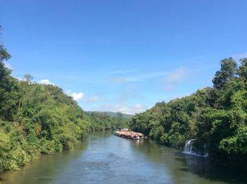 Scenic view of river against sky