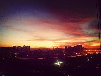Cityscape at sunset