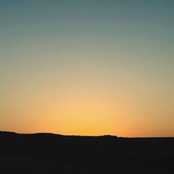 Scenic view of landscape at sunset