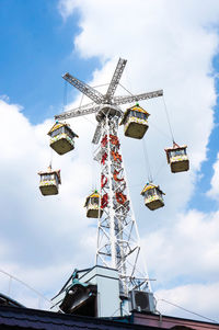 Low angle view of traditional windmill
