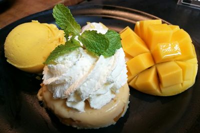 Close-up of food in plate