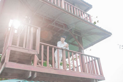 Low angle view of built structures