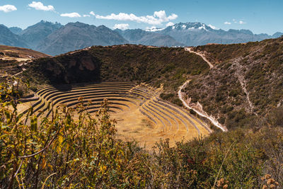 Ruins of ancient inca cities close to cusco