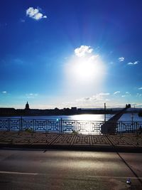 Scenic view of river against sky