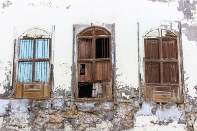 Exterior of old abandoned building