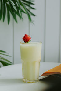 Close-up of drink on table