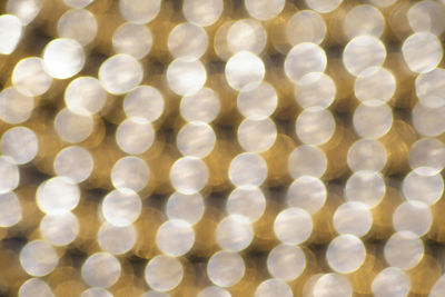 Defocused image of illuminated lights
