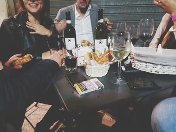 Group of people at restaurant