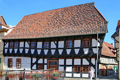 Low angle view of building against sky