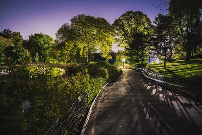 Bridge over canal against sky