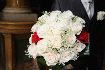 Close-up of rose bouquet