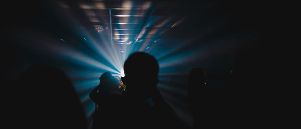 Group of people at music concert