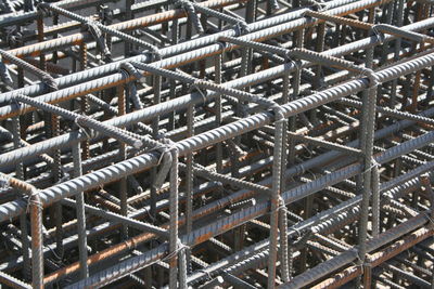 Low angle view of metal structure