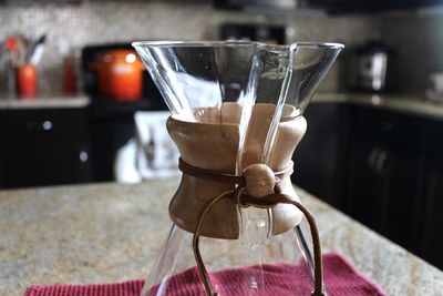 Close-up of drink on table