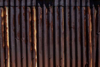 Full frame shot of wooden fence