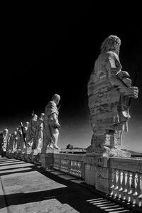 Low angle view of statue