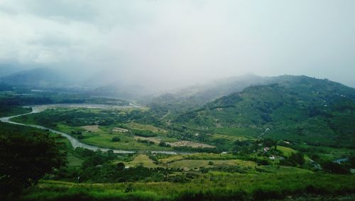 Scenic view of landscape against sky