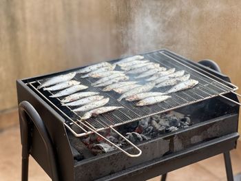 Grilled sardines. typical portugal snack