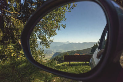 Scenic view of landscape against clear sky