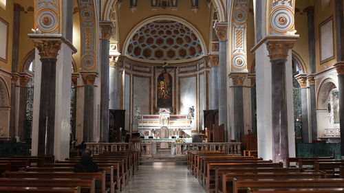 Interior of church