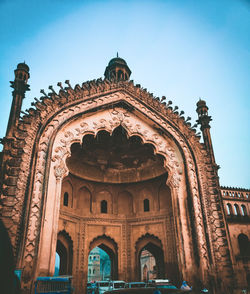 Low angle view of historical building against sky