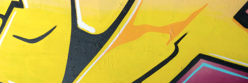 Full frame shot of yellow wall