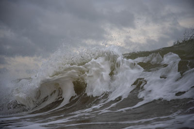 Low angle view of wave against sky