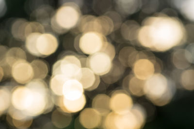 Defocused image of lights