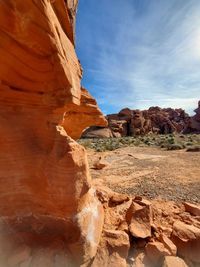 View of rock formations