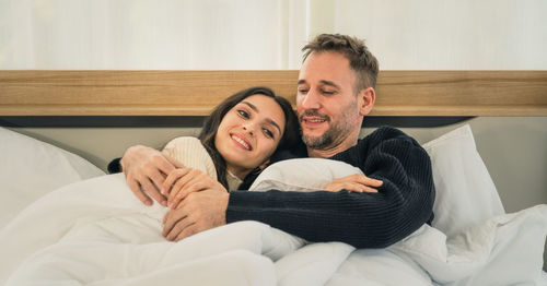 Portrait of a smiling young couple