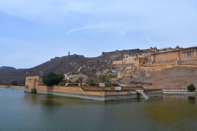 Scenic view of river against sky