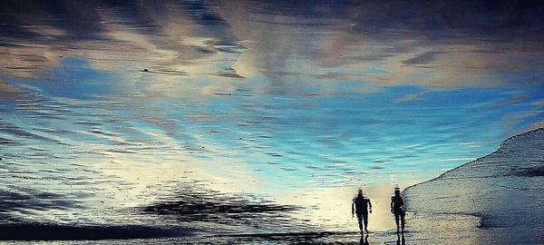 Reflection of trees in water