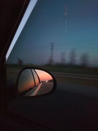 Close-up of car window