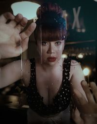 Portrait of young woman